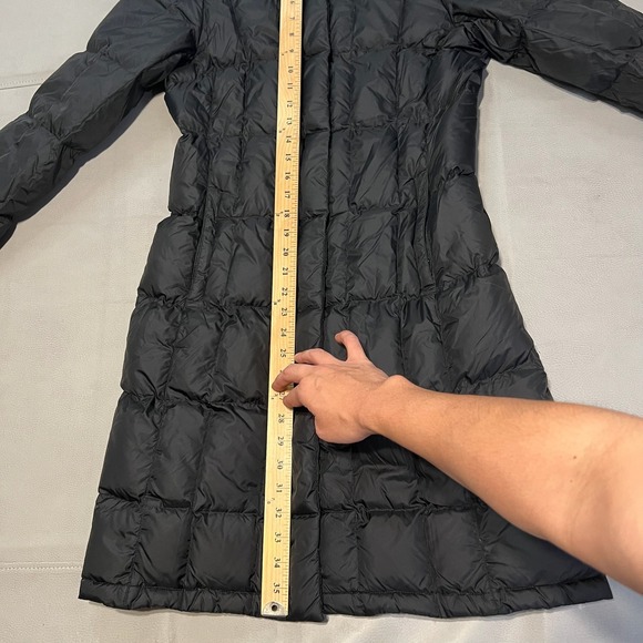 North Face Women Hood Parka Black Puffer Bubble Trench 550 Goose Down Coat-S- - Picture 7 of 13
